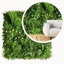 Ver imagem 7 de Painel com Folhagens Verdes Artificiais Premium Realistas 5m² Ideal para Parede de Jardim Vertical