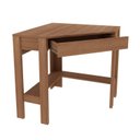 Ver imagem 4 de Escrivaninha Mesa Escritório de Canto com ME4172 1 Gaveta 76,5cm Espresso Móveis Amendoa Marrom