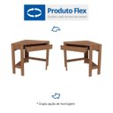 Ver imagem 6 de Escrivaninha Mesa Escritório de Canto com ME4172 1 Gaveta 76,5cm Espresso Móveis Amendoa Marrom