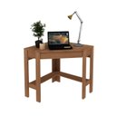 Ver imagem 3 de Escrivaninha Mesa Escritório de Canto com ME4172 1 Gaveta 76,5cm Espresso Móveis Amendoa