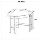 Ver mais imagens de Escrivaninha Mesa Escritório de Canto com ME4172 1 Gaveta 76,5cm Espresso Móveis Amendoa