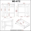 Ver imagem 7 de Escrivaninha Mesa Escritório de Canto com 1 Gaveta ME4172 Espresso Móveis