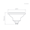 Ver imagem 7 de Lâmpada Led Ar111 Pro 11w 2700k Bivolt 10° Stl21421/27