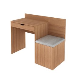 Escrivaninha 1 Gaveta com Puff Lateral 107,3x46,5cm ME4168 - 4 Escrivaninha 1 Gaveta com Puff Lateral 107,3x46,5cm ME4168 - 4