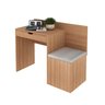 Escrivaninha 1 Gaveta com Puff Lateral 107,3x46,5cm ME4168  - 3