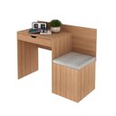 Ver imagem 3 de Escrivaninha com Puff Lateral ME4168 107,3cm Amendoa