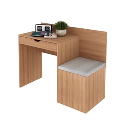 Escrivaninha 1 Gaveta com Puff Lateral 107,3x46,5cm ME4168 - 3 Escrivaninha 1 Gaveta com Puff Lateral 107,3x46,5cm ME4168 - 3