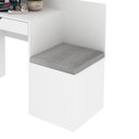 Ver imagem 5 de Escrivaninha com Puff Lateral ME4168 107,3cm Branco