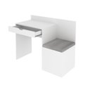 Ver imagem 6 de Escrivaninha com Puff Lateral ME4168 107,3cm Branco