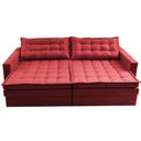 Ver imagem 6 de Sofá sem Caixa Retrátil Baú 1,60m Cama Inbox Secret Suede Velusoft Vermelho