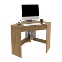 Ver imagem 4 de Escrivaninha Mesa Escritório de Canto com ME4169 1 Gaveta 76,5cm Espresso Móveis Amêndoa Marrom