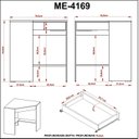 Ver imagem 7 de Escrivaninha Mesa Escritório de Canto com 1 Gaveta ME4169 Espresso Móveis