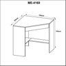 Escrivaninha Mesa Escritório de Canto com 1 Gaveta ME4169 Espresso Móveis - 2