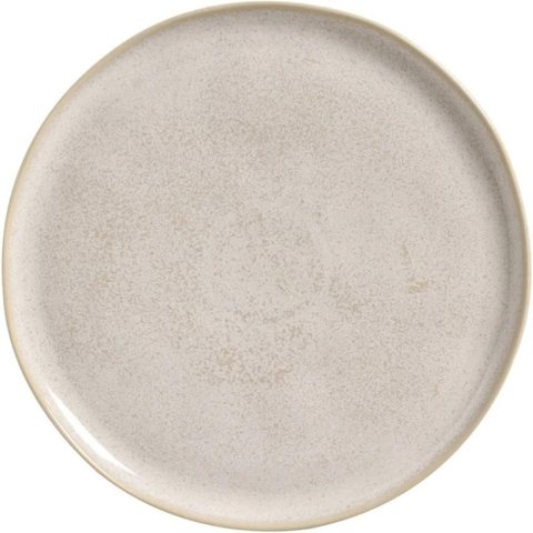 Prato Raso Bio Latte 27cm Porto Brasil Cerâmica Off White Avulso Mesa Jantar