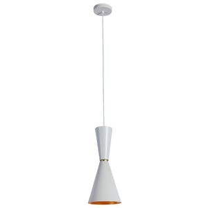 Pendente Set Branco e Dourado (d)18cm (a)41,5cm 1x40w E27 Bella