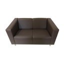 Ver imagem 1 de Sofá Nilo Sala Recepção 2 Lugares - Marrom