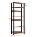 Ver imagem 3 de Estante Sapateira Multiuso Industrial 6 Prateleiras M121 Marrom/Preto/Solanum