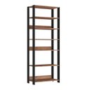 Ver imagem 4 de Estante Sapateira Multiuso Industrial 6 Prateleiras M121 Marrom/Preto/Solanum