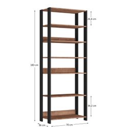 Estante Sapateira Multiuso Industrial 6 Prateleiras M121 - 3 Estante Sapateira Multiuso Industrial 6 Prateleiras M121 - 3