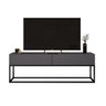 Rack Eros Estilo Industrial 140cm Sala Estar Cinza/preto - 2