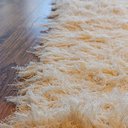 Ver imagem 5 de Tapete Artesanal Algodão Sala Quarto Cru Peludo Plush 150 x 200