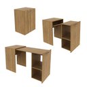 Ver imagem 5 de Escrivaninha Retrátil Mesa Escritório ME4170