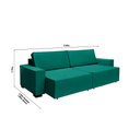 Ver imagem 2 de Sofá Dallas 2.60m Retrátil - Verde