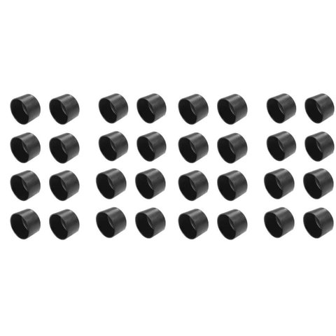 Ponteira Pé Cadeira Pvc Externa 3/4 19mm Preta 50un Preto