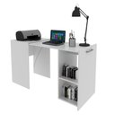 Ver imagem 1 de Escrivaninha Retrátil Mesa Escritório ME4170 54cm Branco