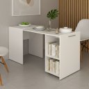 Ver imagem 1 de Escrivaninha Retrátil Mesa Escritório ME4170 54cm Branco