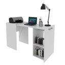 Ver imagem 7 de Escrivaninha Retrátil Mesa Escritório ME4170 54cm Branco