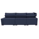 Ver imagem 6 de Sofá de Canto Retrátil e Reclinável Esquerdo 3,40x2,36m Molas Cama inBox Espanha Velusoft Azul
