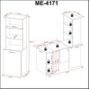 Ver imagem 6 de Armário com Mesa Retrátil ME4171 Tecnomobili