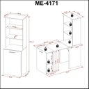 Ver imagem 6 de Armário com Mesa Retrátil ME4171 Tecnomobili