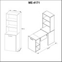 Ver imagem 3 de Armário com Mesa Retrátil ME4171 Tecnomobili