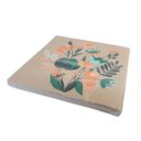 Ver imagem 6 de Guardanapo Estampado Flores Verde e Laranja Folhas Duplas 33cm 20 Folhas - Tuut