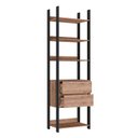 Ver imagem 4 de Estante Closet Industrial 2 Gavetas 5 Prateleiras M116 Marrom/Preto/Solanum