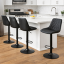 Ver imagem 7 de Kit 2 Banqueta Alta Premium para Cozinha, Área Gourmet e Bar Encosto Anatômico Base Metálica Preta