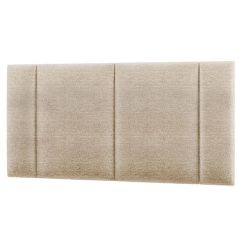 Cabeceira Estofada Iluminação Led Stella Cama Casal 140 Cm:linho Bege