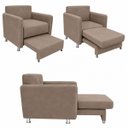 Ver imagem 7 de Sofá Cama Solteiro 1 Lugar 175cm Daiana Suede Capuccino Império Decor