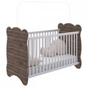 Ver imagem 2 de Berço com Armação Mosquiteiro Carvalho/Branco 7000 - Percasa