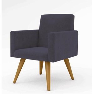 Poltrona Decorativa Talita Cor Preta