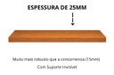 Ver imagem 4 de Kit 4 Prateleiras MDF 50x20 Moderna Suporte Invisivel 25mm Italian Noce