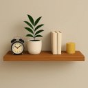 Ver imagem 3 de Kit 4 Prateleiras MDF 50x20 Moderna Suporte Invisivel 25mm Italian Noce