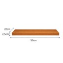 Ver imagem 5 de Kit 4 Prateleiras MDF 50x20 Moderna Suporte Invisivel 25mm Italian Noce