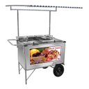 Ver imagem 1 de Carrinho de Salada de Frutas Açaí em Inox com Toldo Cefaz