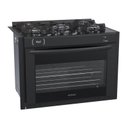 Ver imagem 1 de FOGAO A GAS DE EMBUTIR 5 BOCAS VENAX GAUDI PRISMA VITREO BL PRETO GAS GLP