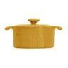 Cocotte Assar E Servir 10 Cm Mini Panela Coloridos Germer Porcelanas Amarelo - 1