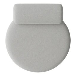 Kit 02 Poltronas Decorativo Orgânica Recepção Sala de Estar Luxo Boucle Cinza - 8
