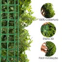 Ver imagem 3 de 21 Painel de Folhagem Artificial para Varanda Área Gourmet e Jardim Vertical Decorativo